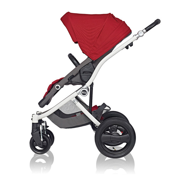Britax Affinity Stroller in White with Red Pepper Colorpack