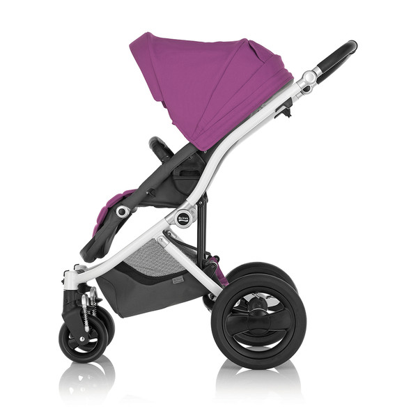 Britax Affinity Stroller in White with Cool Berry Colorpack