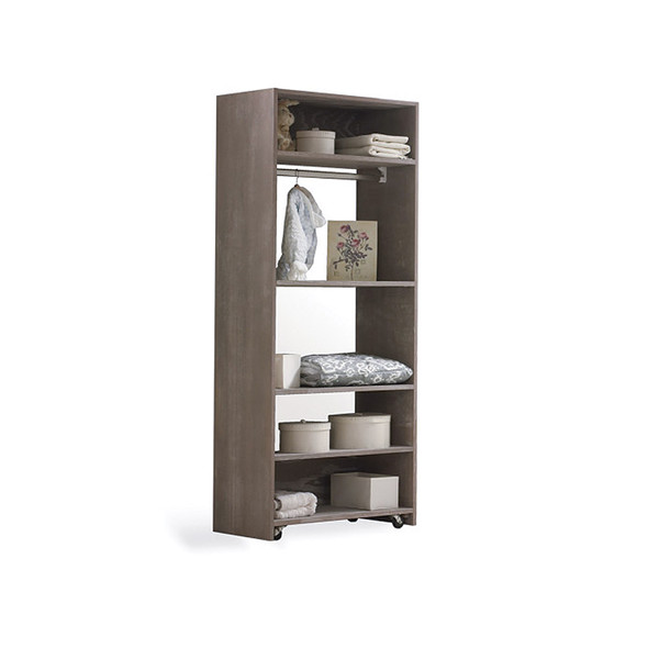 NEST Provence Collection Convertible wardrobe system (included 3 shelves & 2 hanging rods) in Owl