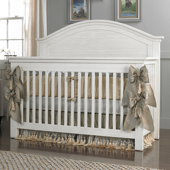 Dolce Babi Lucca Full Panel Convertible Crib in Sea Shell
