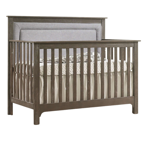 Nest Emerson Collection 2 Piece Nursery Set Crib with Fog Upl. Panel and 5 Drawer Dresser in Sugar Cane