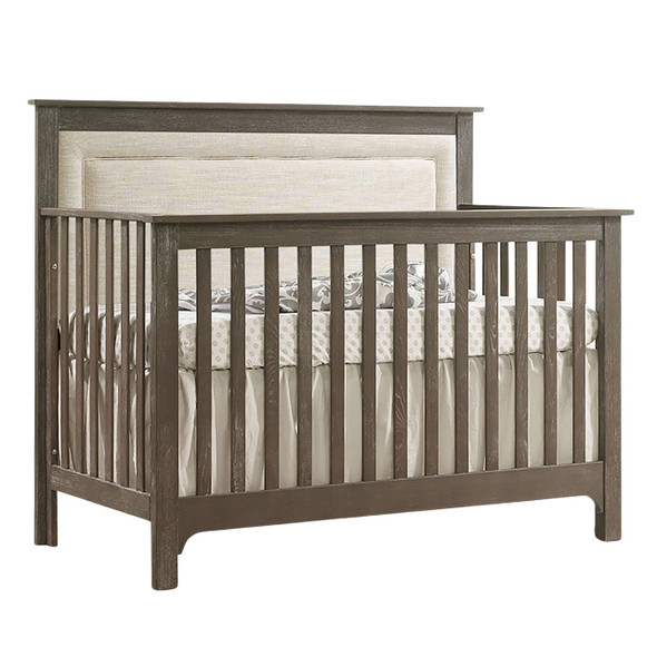 Nest Emerson Collection 2 Piece Nursery Set Crib with Talc Upl. Panel and 5 Drawer Dresser in Sugar Cane