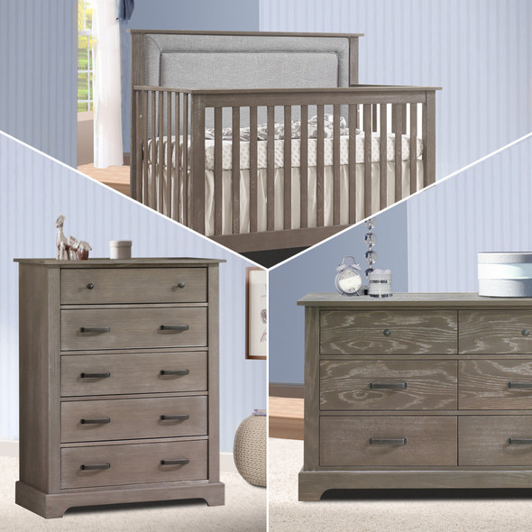 Nest Emerson Collection 3 Piece Nursery Set with Fog Upl. Panel in Owl