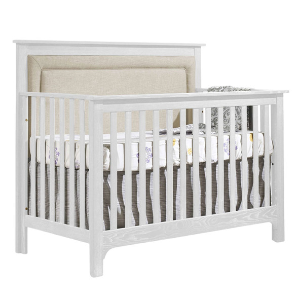 Nest Emerson Collection 3 Piece Nursery Set with Talc Upl. Panel in White