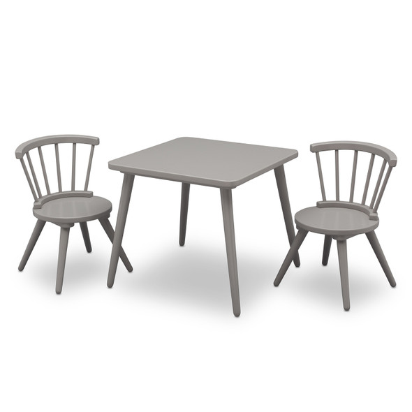 Delta Windsor Table & 2 Chair Set in Grey