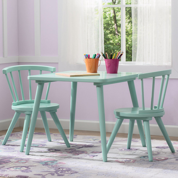 Delta Windsor Table & 2 Chair Set in Aqua