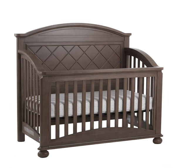 Pali Siracusa Collection 2 Piece Nursery Set in Distressed Desert - Crib and Double Dresser