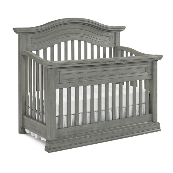 Dolce Babi Marco 2 Piece Nursery Set Crib and Double Dresser in Nantucket Grey