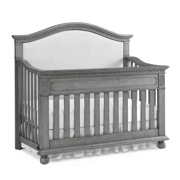 Dolce Babi Naples Upholstered Crib in Nantucket Grey by Bivona & Company