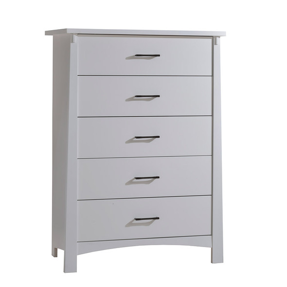 NEST Bruges Collection 5 Drawer Dresser in White