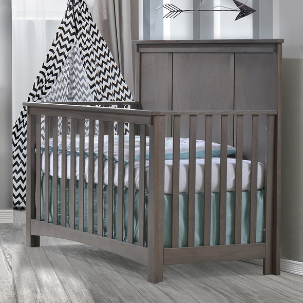 NEST Bruges Collection 5 in 1 Convertible Crib in Grigio