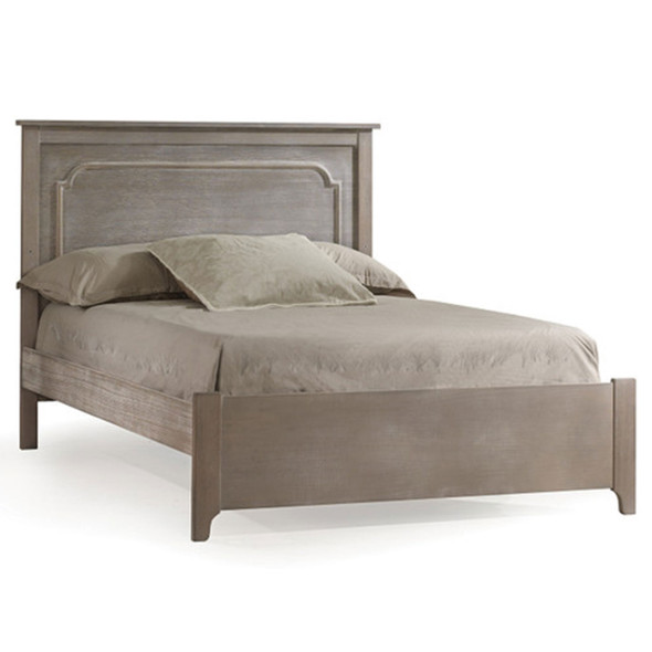 NEST Emerson Collection Double Bed 54" with Low profile footboard & rails in Grigio