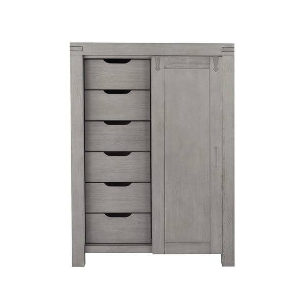 Oxford Baby Piermont Collection Chifferobe in Rustic Stonington Gray