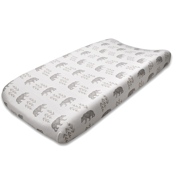 Liz and Roo Cubby (Taupe) Contoured Changing Pad Cover
