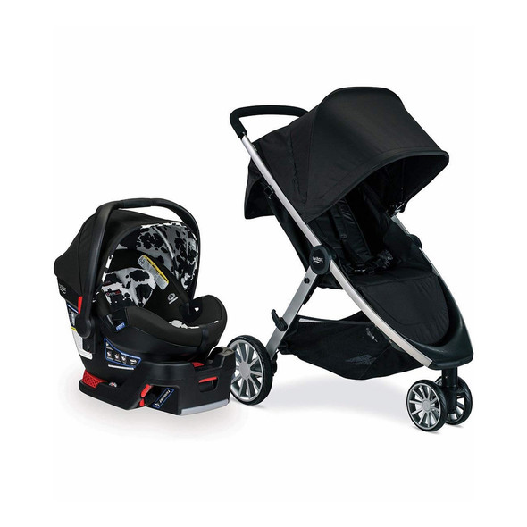 Britax B-Lively & B-Safe Ultra Travel System in Cowmooflage