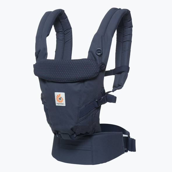 ErgoBaby Baby Carrier Adapt in Navy Mini Dots