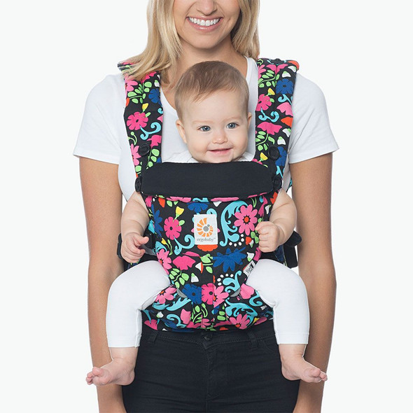 ErgoBaby Omni 360 All-in-One Ergonomic Baby Carrier in French Bull - Flores