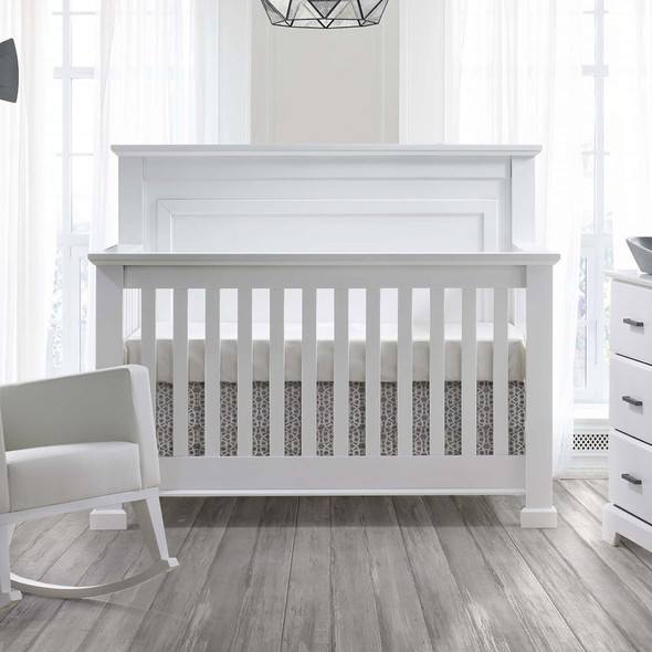 Natart Taylor Convertible Crib to Double in White