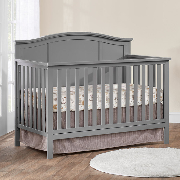 Oxford Baby Emerson 4 In 1 Convertible Crib in Dove Gray