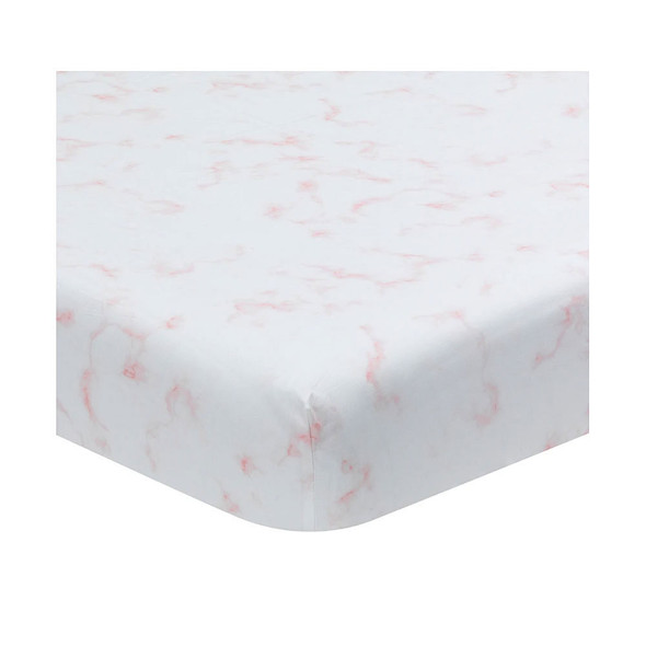 Lambs & Ivy Rose Marble Sheet