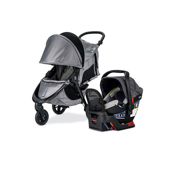 Britax B-Free and Endeavours Travel System in Asher
