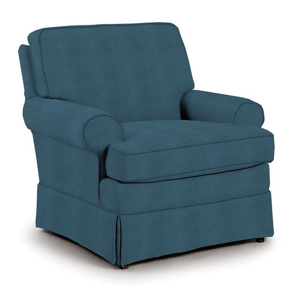 Best Chairs Quinn Swivel Glider in Navy