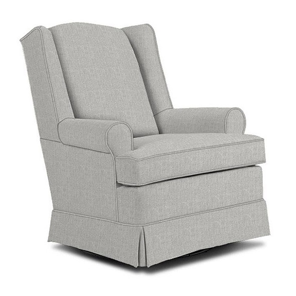 Best Chairs Roni Swivel Glider in Dove