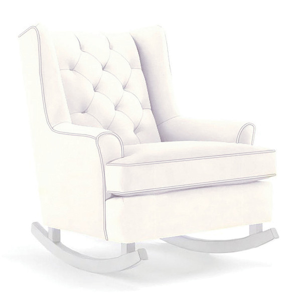 Best Chairs Paisley Rocker in Ivory