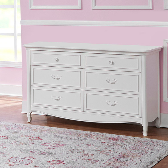 Dolce Babi Alessia Double Dresser in Bright White