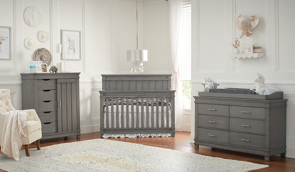 Dolce Babi Bocca 3 Piece Nursery Set in Marina Grey