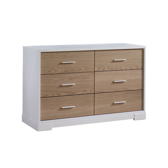 NEST Vibe Double Dresser in White/Natural Oak