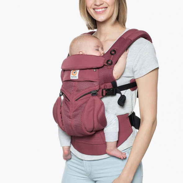 Ergobaby Omni 360 Cool Air Mesh Baby Carrier in Plum