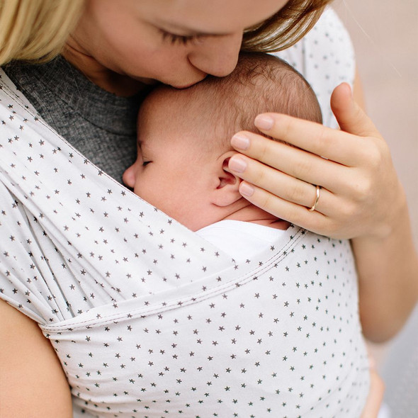 Ergobaby Aura Baby Wrap in Twinkle Silver