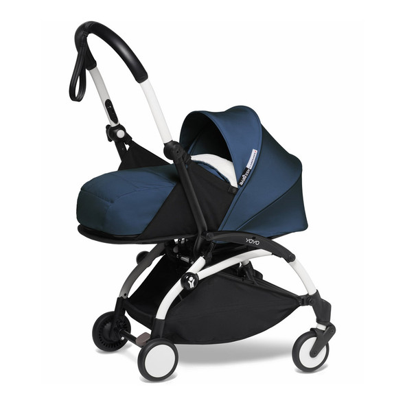 JetSetGo BABYZEN YOYO2 Complete Stroller - White Frame + Air France Blue