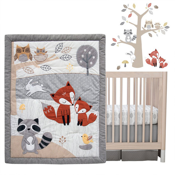 Lambs & Ivy Into the Woods 4-Piece Bedding Set