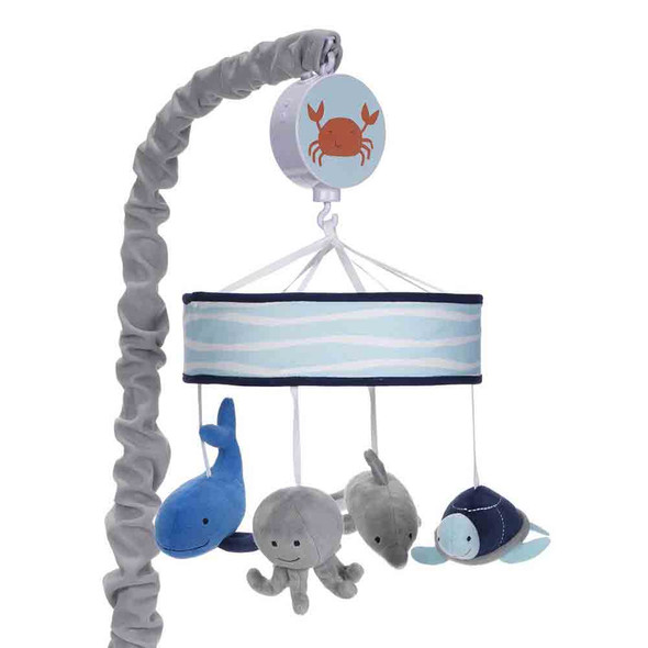 Lambs & Ivy Ocean Blue Musical Mobile - Plays 20 minutes