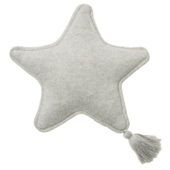 Lorena Canals Knitted Cushion Twinkle Star Grey
