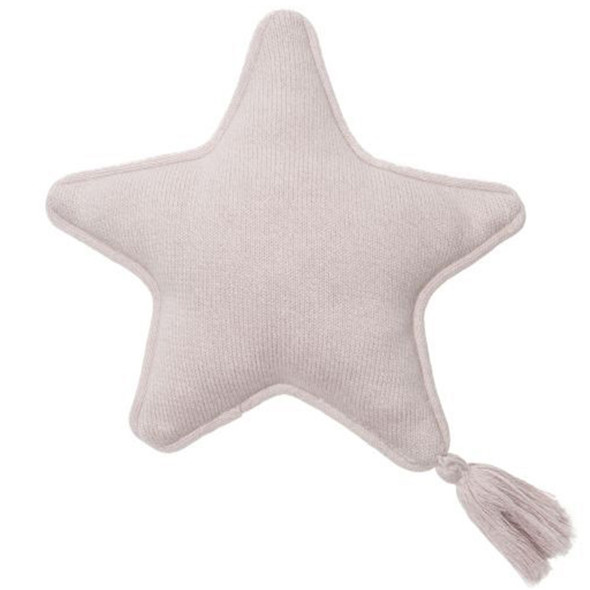 Lorena Canals Knitted Cushion Twinkle Star Pink Pearl
