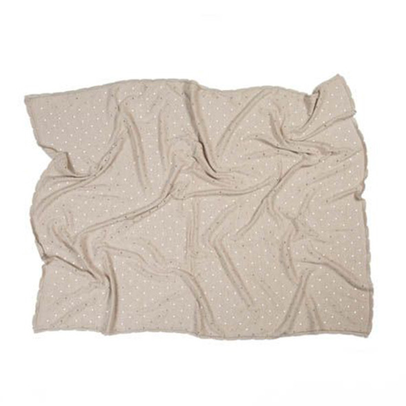 Lorena Canals Knitted Baby Blanket Biscuit Dune White