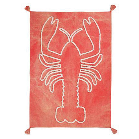 Lorena Canals Wall Hanging Giant Lobster Brick Red