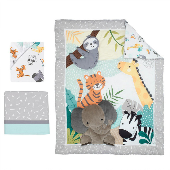 Bedtime Originals Mighty Jungle 3-Piece Bedding Set