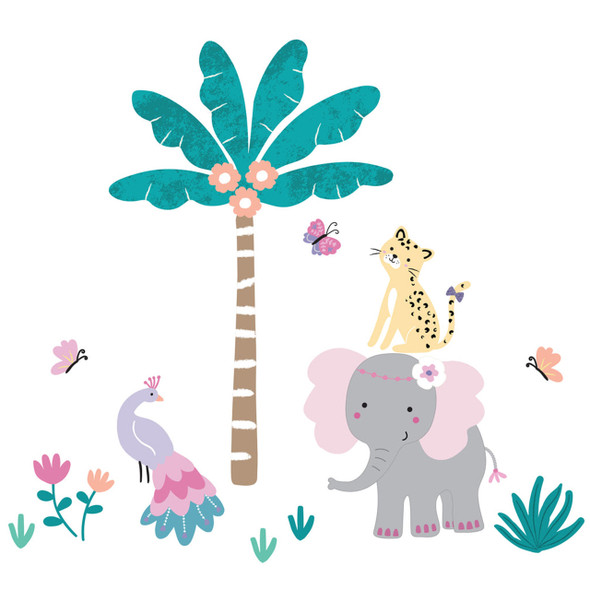 Bedtime Originals Rainbow Jungle Wall Decals