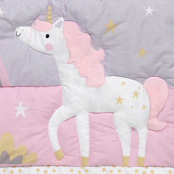 Bedtime Originals Rainbow Unicorn 3-Piece Bedding Set