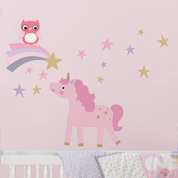 Bedtime Originals Rainbow Unicorn Wall Decals