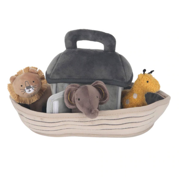 Lambs & Ivy Baby Noah Plush Set - Noah's Ark w/ Animals