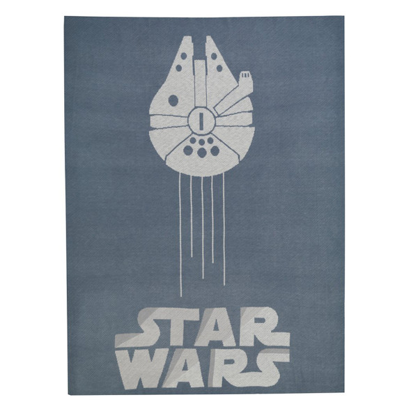 Lambs & Ivy Star Wars Millennium Falcon Knitted Blanket