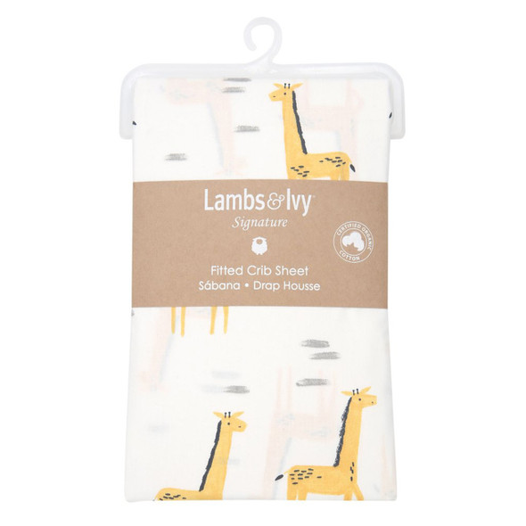 Lambs & Ivy Giraffe Crib Sheet