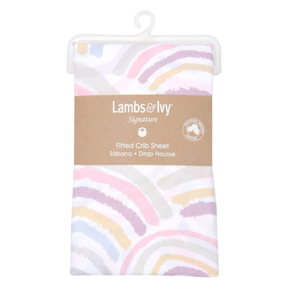 Lambs & Ivy Rainbow Crib Sheet