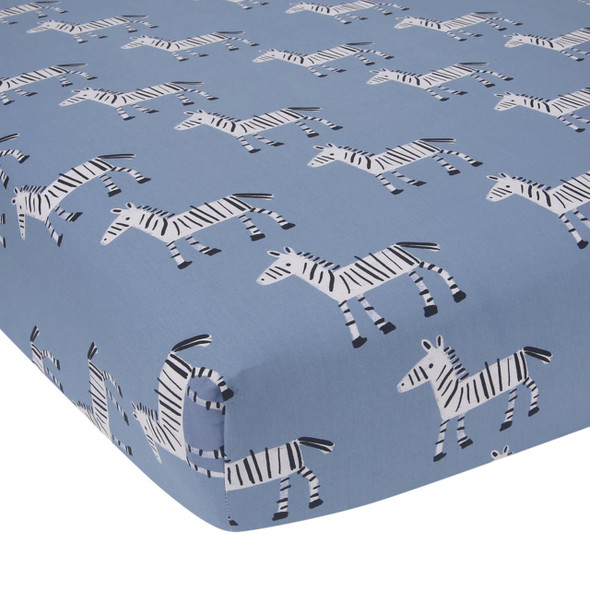 Lambs & Ivy Crib Sheet Zebra