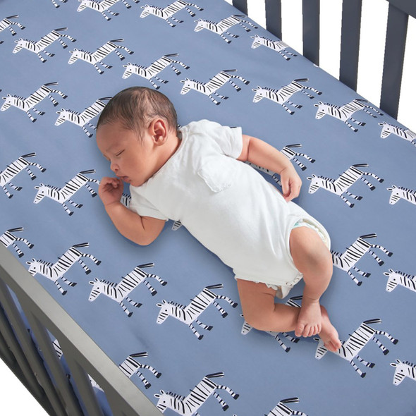 Lambs & Ivy Crib Sheet Zebra